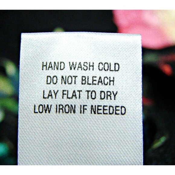 Robbie Bee Foil Floral Wrap Midi Dress Hits At Knee Black Red Teal Size PM NWT - Picture 7 of 12